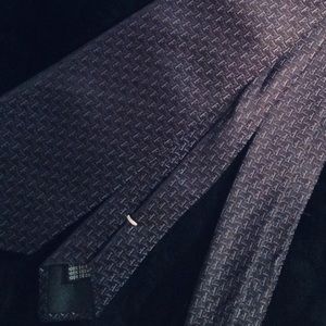 GIANFRANCO FERRE Silk Tie Necktie Blue Grey Italy